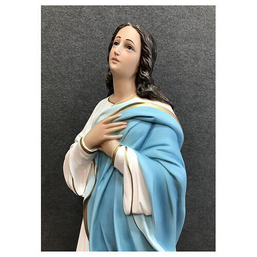 Estatua Virgen María del Murillo fibra de vidrio pintada 105 cm 10
