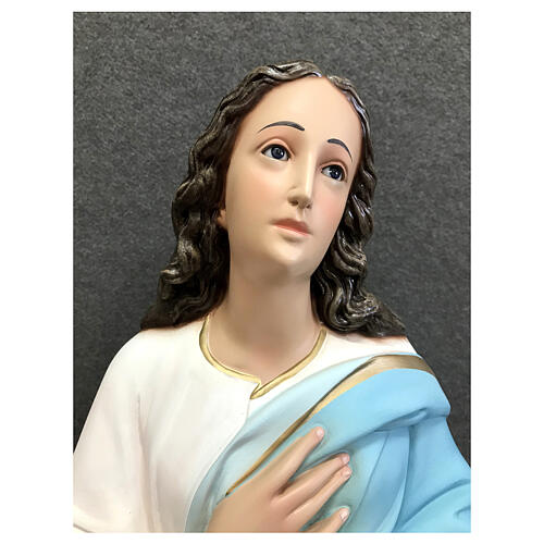 Imagem Nossa Senhora da Imaculada Conceição de Murillo fibra de vidro pintada 105 cm 9