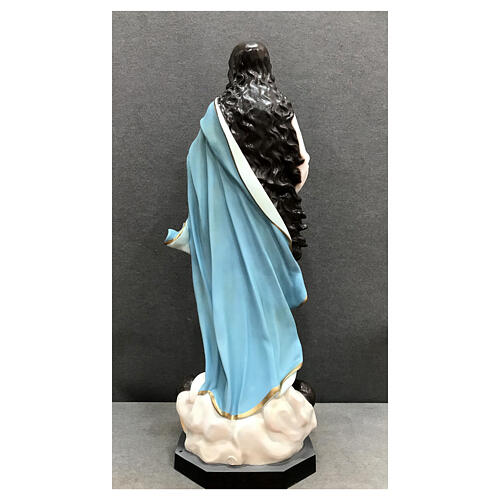Statue aus Glasfaser Mariä Himmelfahrt mit Engelchen nach Murillo, 130 cm 13