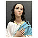 Virgen María del Murillo ángeles 130 cm estatua fibra de vidrio pintada s2