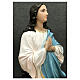 Virgen María del Murillo ángeles 130 cm estatua fibra de vidrio pintada s4