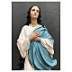 Virgen María del Murillo ángeles 130 cm estatua fibra de vidrio pintada s6