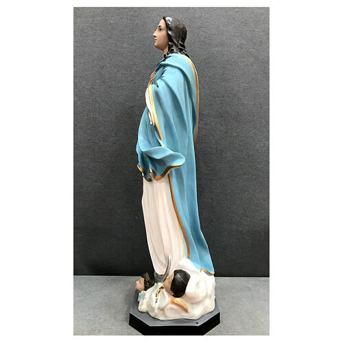 Assomption de Murillo avec anges 130 cm statue fibre de verre peinte 10