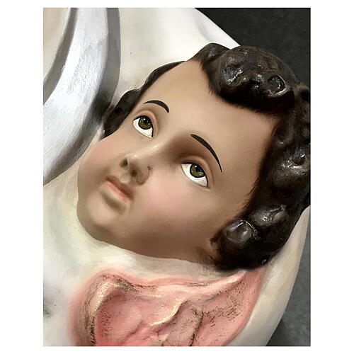 Estatua Virgen María del Murillo angelitos 155 cm fibra de vidrio pintada 11