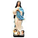 Estatua Virgen María del Murillo angelitos 155 cm fibra de vidrio pintada s1