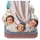 Imagem Nossa Senhora da Imaculada Conceição de Murillo com anjos fibra de vidro pintada 155 cm s10