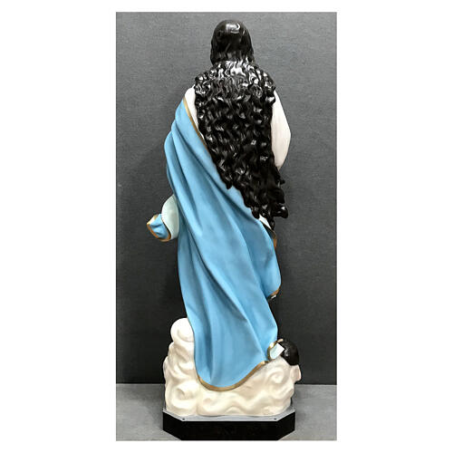 Estatua Virgen Murillo fibra de vidrio pintada 180 cm 14