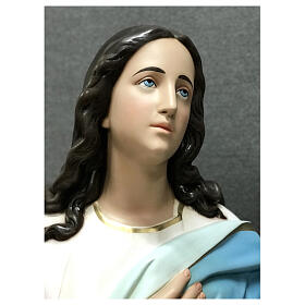 Statue Vierge de Murillo fibre de verre peinte 180 cm