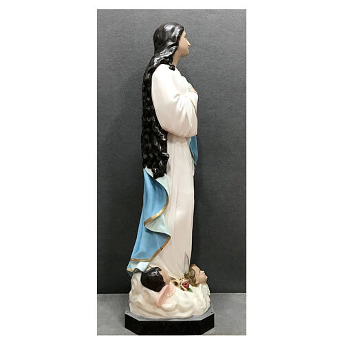 Statue Vierge de Murillo fibre de verre peinte 180 cm 7