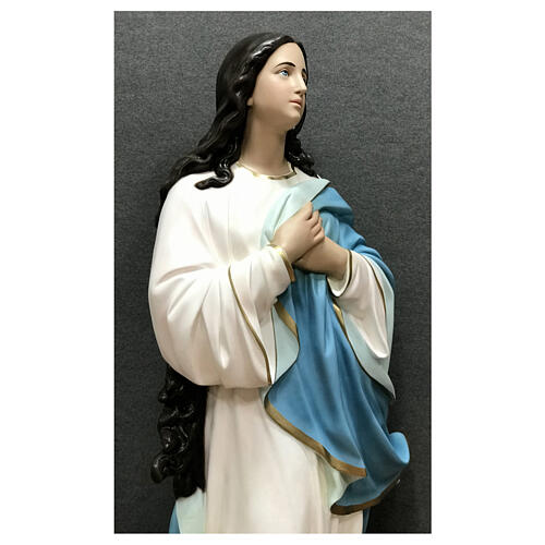 Statue Vierge de Murillo fibre de verre peinte 180 cm 10