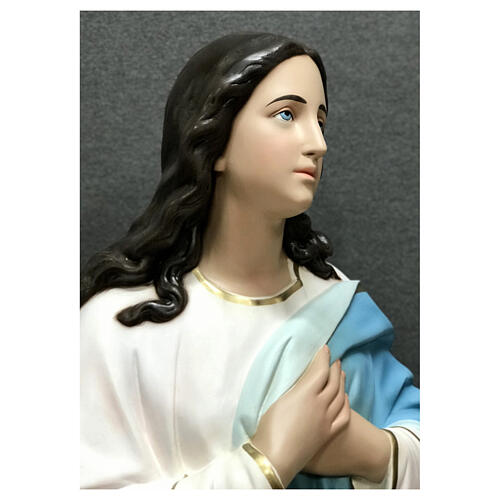 Imagem Nossa Senhora da Imaculada Conceição de Murillo fibra de vidro pintada 180 cm 6