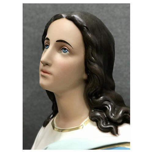Imagem Nossa Senhora da Imaculada Conceição de Murillo fibra de vidro pintada 180 cm 8