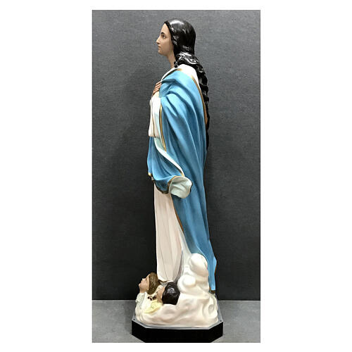 Assumption of Mary statue Murillo in painted fiberglass 180 cm 9