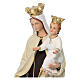 Statua Madonna del Carmine corona dorata 65 cm vetroresina dipinta s2