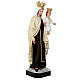 Statua Madonna del Carmine corona dorata 65 cm vetroresina dipinta s5