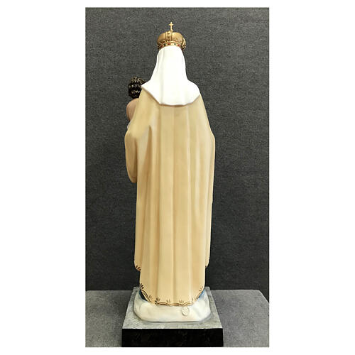 Estatua Virgen del Carmen fibra de vidrio pintada 80 cm 9