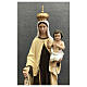 Estatua Virgen del Carmen fibra de vidrio pintada 80 cm s7