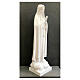 Estatua Virgen de Fátima 180 cm fibra de vidrio blanca exterior s5