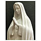 Estatua Virgen de Fátima 180 cm fibra de vidrio blanca exterior s7