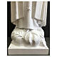 Estatua Virgen de Fátima 180 cm fibra de vidrio blanca exterior s8