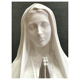 Statue Notre-Dame de Fatima 180 cm fibre de verre blanche extérieur