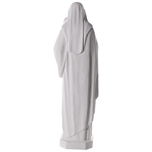 Estatua Virgen Niño 145 cm blanca exterior 8
