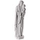 Estatua Virgen Niño 145 cm blanca exterior s5