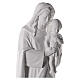 Statua Madonna bambino 145 cm bianca esterno s2
