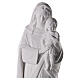 Statua Madonna bambino 145 cm bianca esterno s6