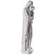 Statua Madonna bambino 145 cm bianca esterno s7