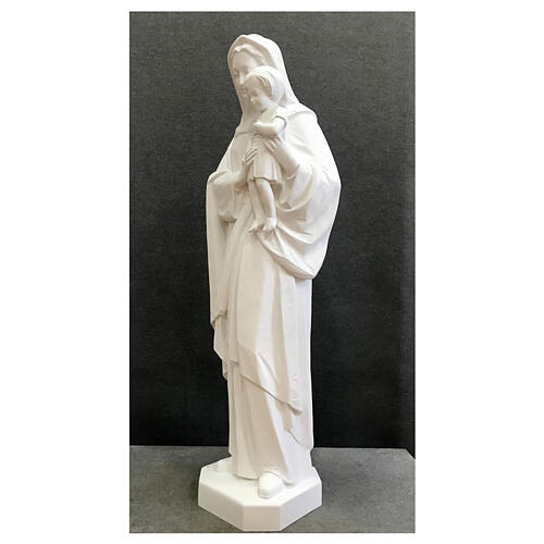 Figura Matka Boża Dzieciątko 145 cm biała na zewnątrz 3