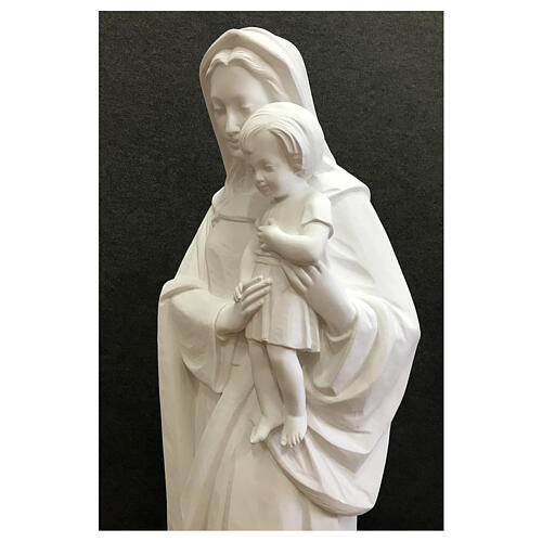 Figura Matka Boża Dzieciątko 145 cm biała na zewnątrz 8