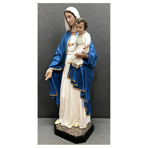 Statue of Our Lady with child 170 cm painted fibreglass 3