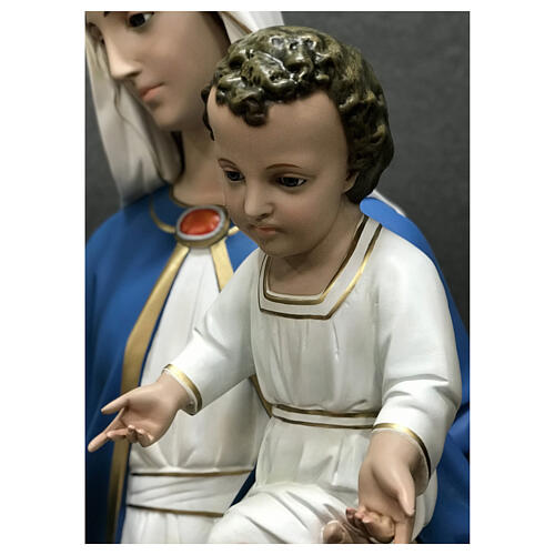 Statue of Our Lady with child 170 cm painted fibreglass 9