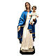 Statue of Our Lady with child 170 cm painted fibreglass s1