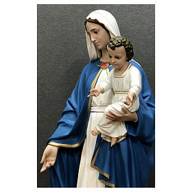 Estatua Virgen con Niño 170 cm fibra de vidrio pintada
