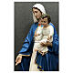 Statue Vierge à l'Enfant 170 cm fibre de verre peinte s2