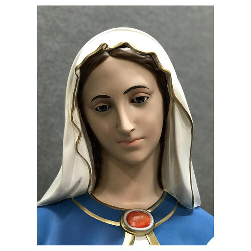 Imagem Nossa Senhora com o Menino Jesus fibra de vidro pintada 170 cm 8