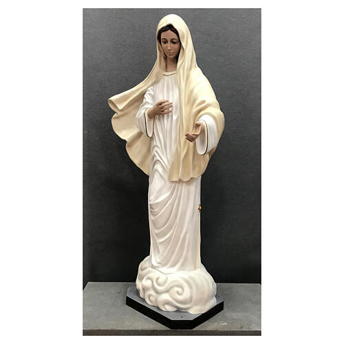 Estatua Virgen Medjugorje 170 cm fibra de vidrio pintada 3
