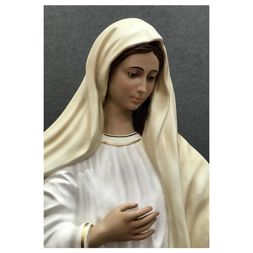 Estatua Virgen Medjugorje 170 cm fibra de vidrio pintada 4