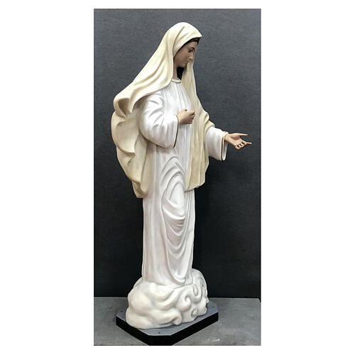 Estatua Virgen Medjugorje 170 cm fibra de vidrio pintada 5