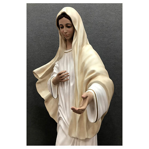Estatua Virgen Medjugorje 170 cm fibra de vidrio pintada 9