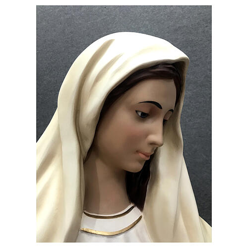 Estatua Virgen Medjugorje 170 cm fibra de vidrio pintada 10
