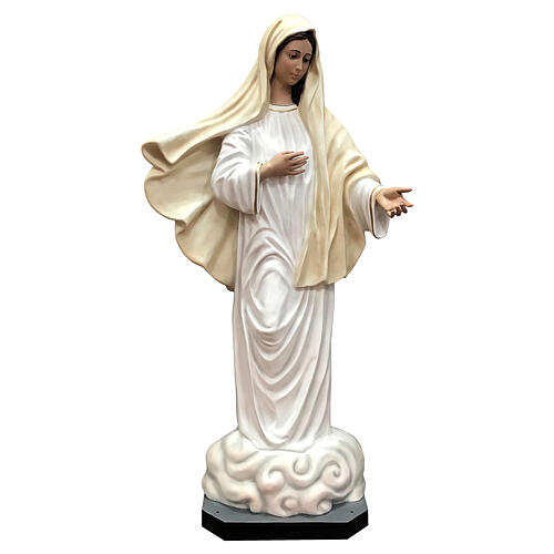 Imagem Nossa Senhora de Medjugorje fibra de vidro pintada 170 cm 1