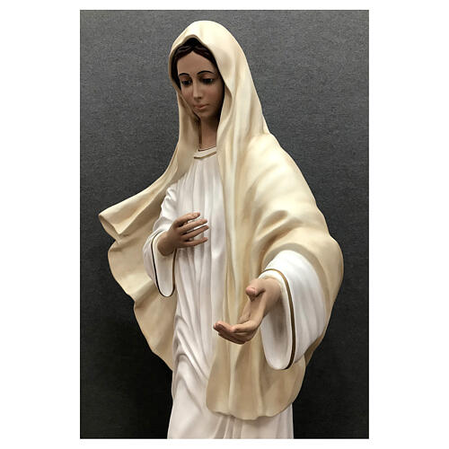 Imagem Nossa Senhora de Medjugorje fibra de vidro pintada 170 cm 9