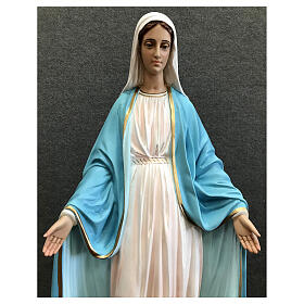 Statua Madonna Miracolosa sul mondo 70 cm vetroresina dipinta