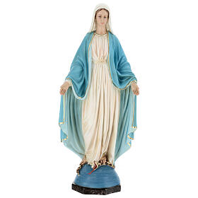Statua Madonna Miracolosa sul mondo 70 cm vetroresina dipinta