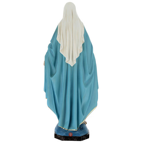 Statua Madonna Miracolosa sul mondo 70 cm vetroresina dipinta 7