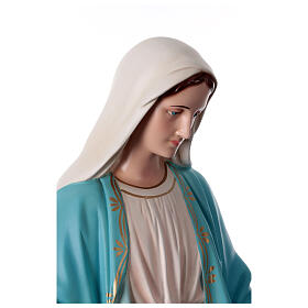 Blessed Mary statue stepping on snake 85 cm painted fiberglass