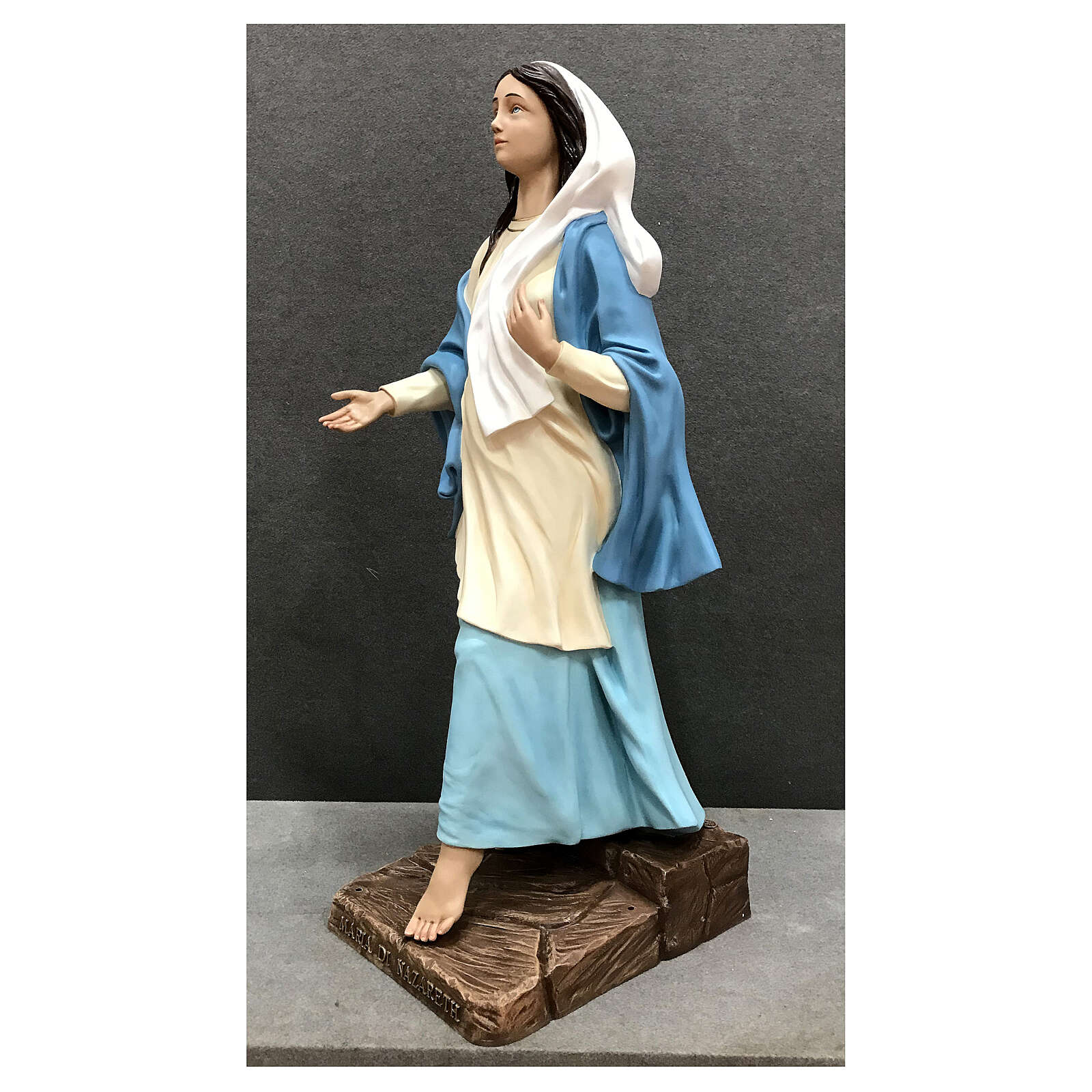 Statue of Our Lady of Nazareth painted fibreglass 110 cm online sales